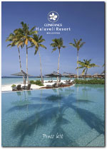Constance Halaveli Resort, Maldives press kit 2009