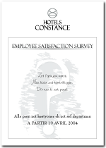 Employee Satisfaction Survey poster 2004